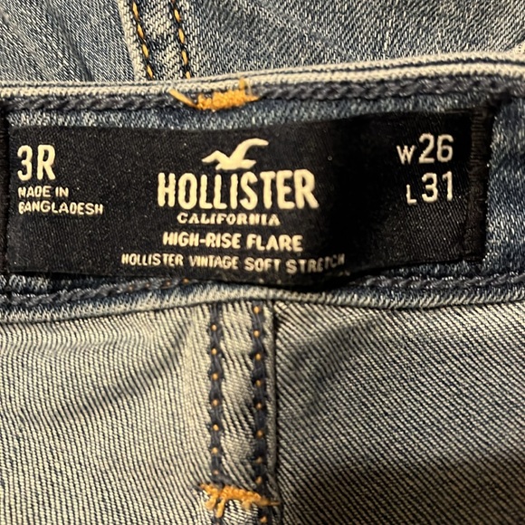 Hollister, high-rise flair Hollister vintage soft stretch, denim jeans - Picture 6 of 7